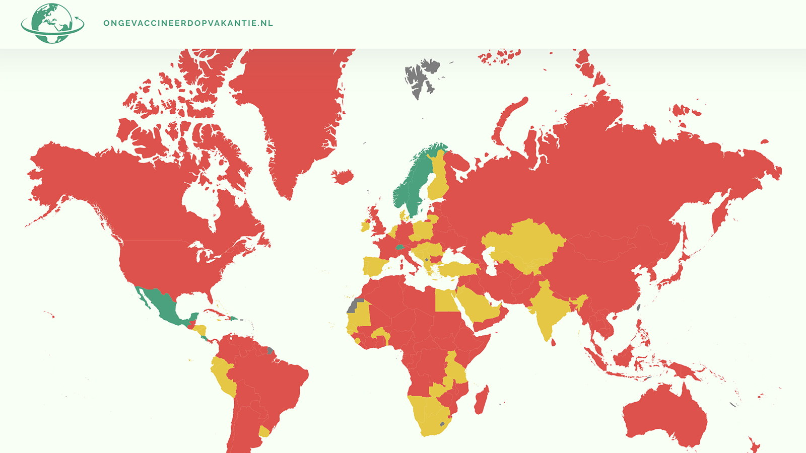 Ongevaccineerd op Vakantie